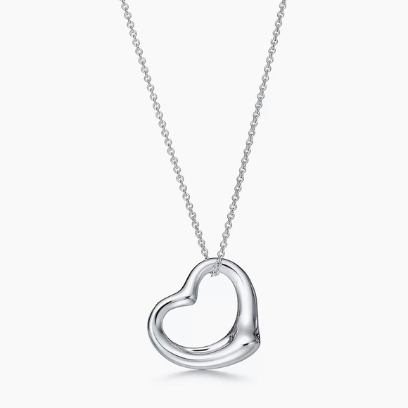 Tiffany open heart pendant.